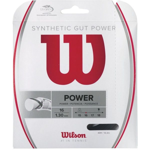 Wilson Synthetic Gut Power Tennis String (1.30mm, 12.2m) WRZ945200