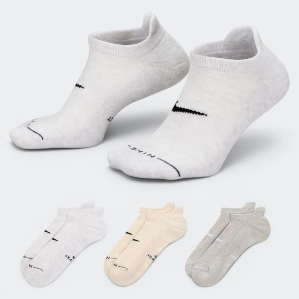 Nike Everyday Elevated No-Show Socks x 3 HQ8028-904