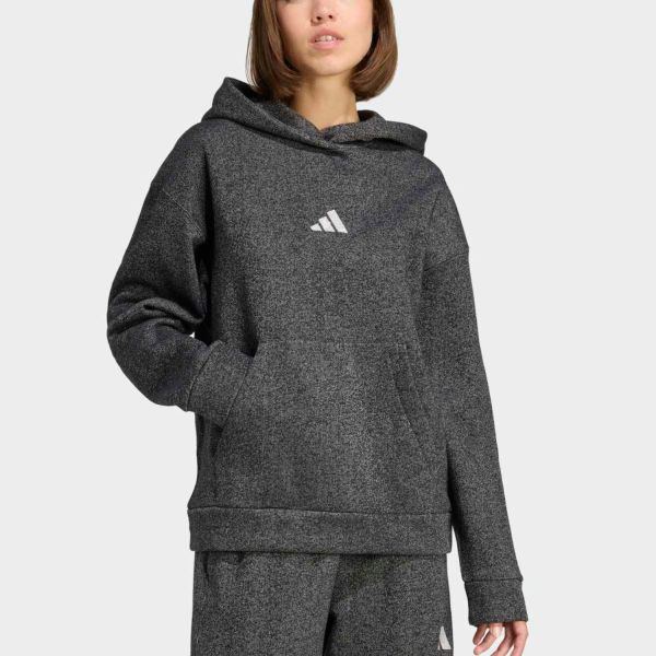 adidas ALL SZN Holiday Glitter Fleece Loose Women's Hoodie JX4346