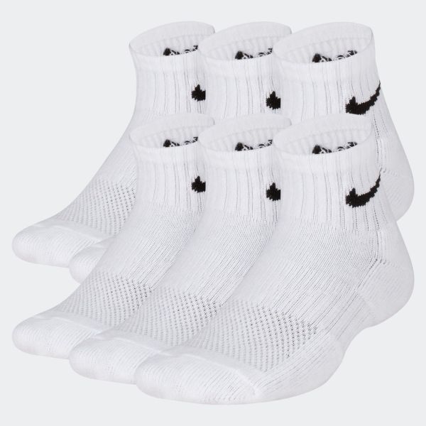 Nike Everyday Kids' Cushioned Ankle Socks x 6 SX6912-100