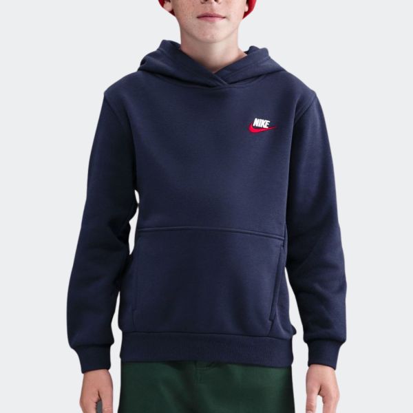 Nike Sportswear Club Fleece Big Kids' Pullover Hoodie FD3000-412