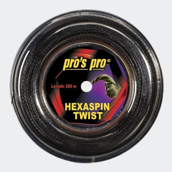 Pros Pro Hexaspin Twist Tennis String (1.20mm - 200m) D484-120a