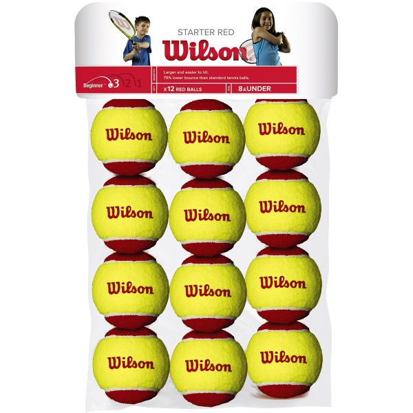 paidika-mpalakia-tenis-wilson-starter-red-wrt137100