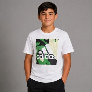 adidas Camo Graphic Boy's Tennis T-Shirt