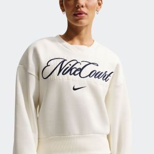 NikeCourt Court Collection Women's French Terry Crew-Neck Tennis Top